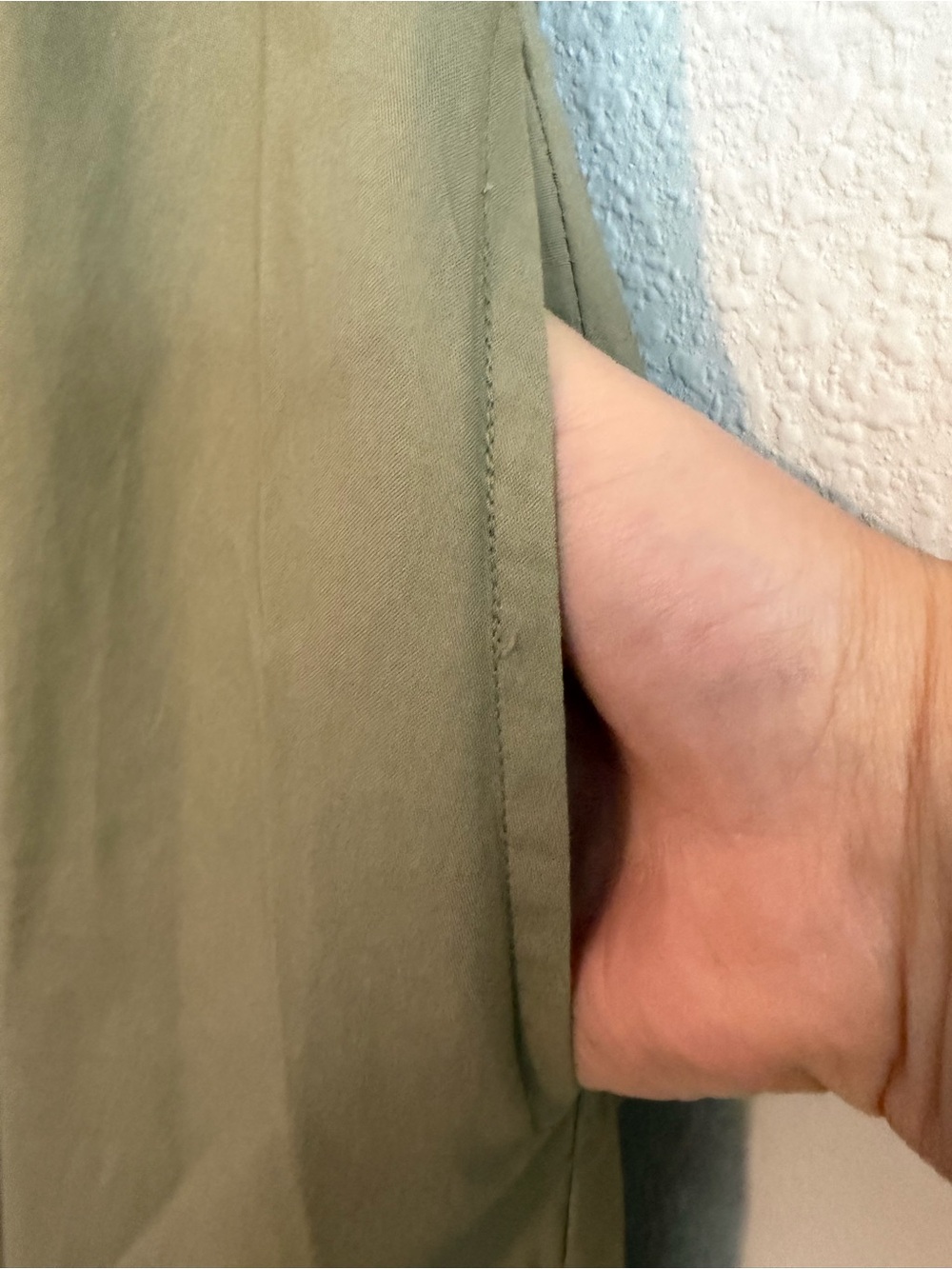 Calvin Klein Olive Green Sleeveless Collared Maxi Dress - Picture 5 of 9
